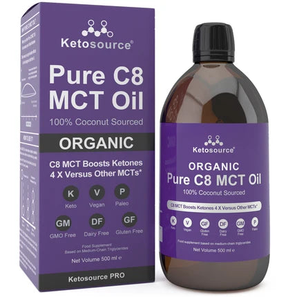 Ketosource Puhdas C8 MCT -öljy